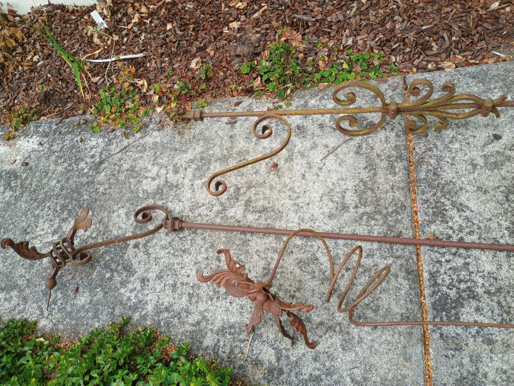 Iron Shepherd's hooks and garden decor - image 1 of 6