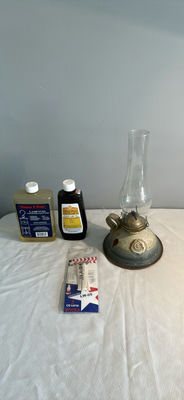 Ceramic Oil Lamp And Accessories - Image 1 of 4