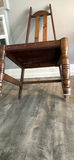 Handmade Vintage Chair of wood and leather - thumbnail 3 of 5