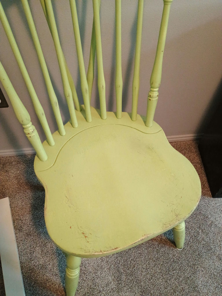 Vintage Distressed wooden shelf and chair - image 6 of 8