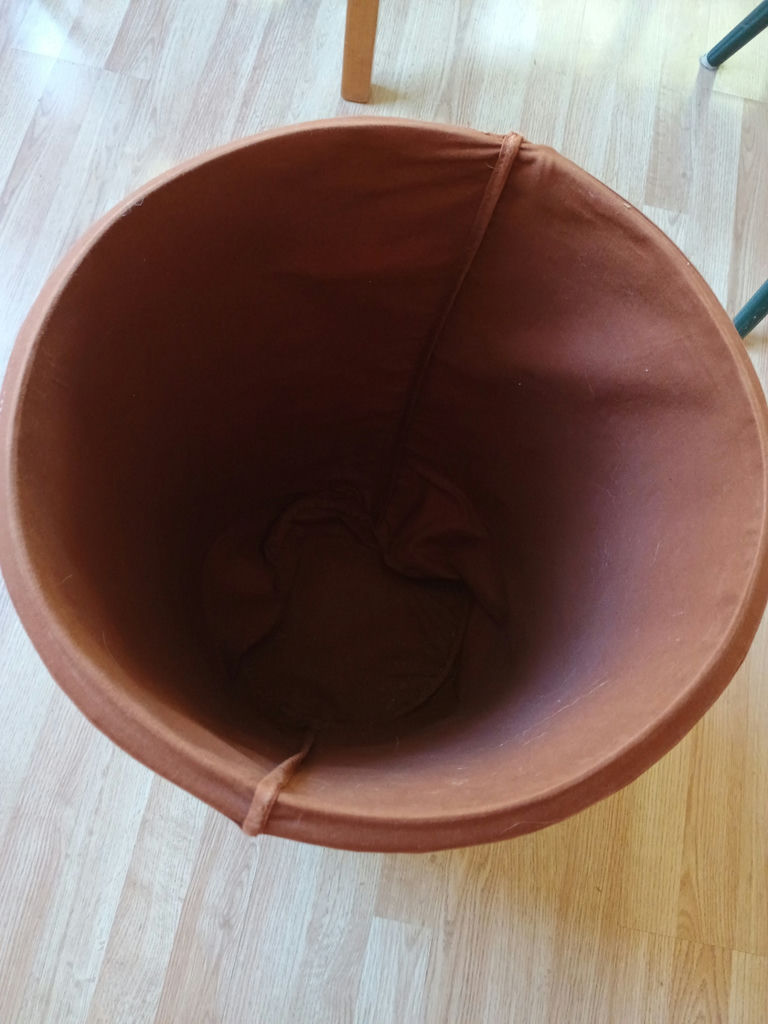 Woven laundry basket, stool - image 3 of 4