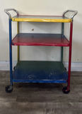 Two Rolling Metal Carts - thumbnail 2 of 4