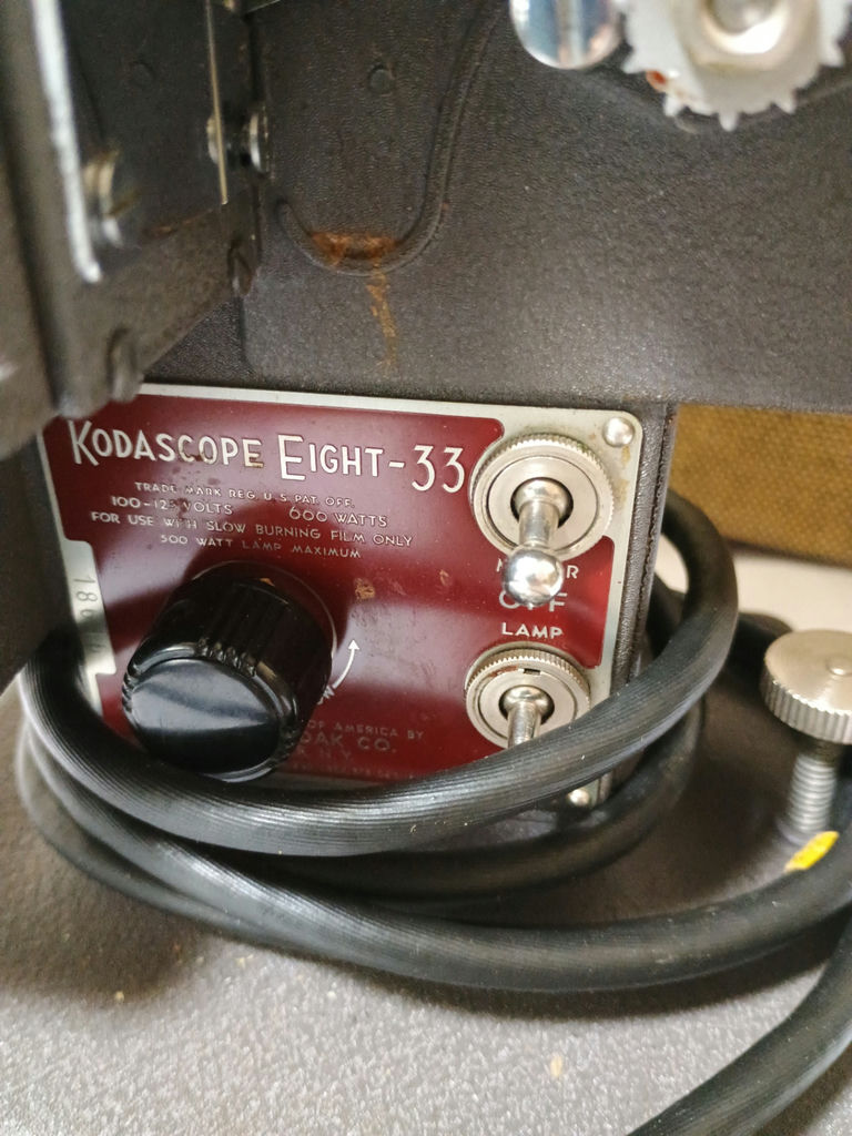 8mm projector, splicer and reels - image 2 of 5