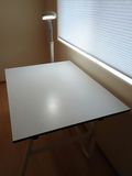 White drafting table and lamp - thumbnail 2 of 6