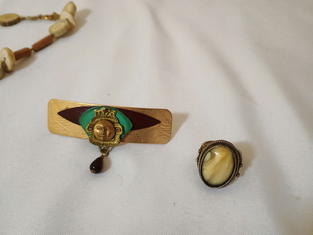 Jewelry, bone, copper, Southwest - image 4 of 8