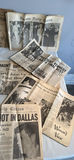 Vintage newspaper clippings and pages about the Kennedy assassination - thumbnail 6 of 6