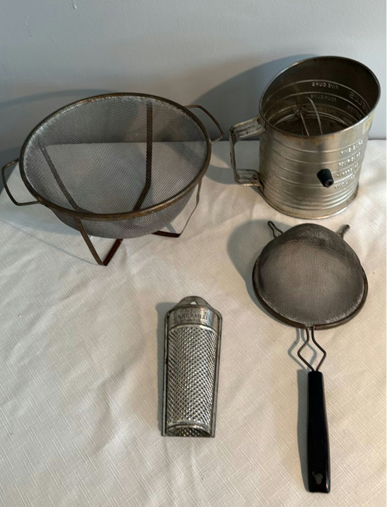 Vintage kitchen tools, jars, and mail holder - image 3 of 5