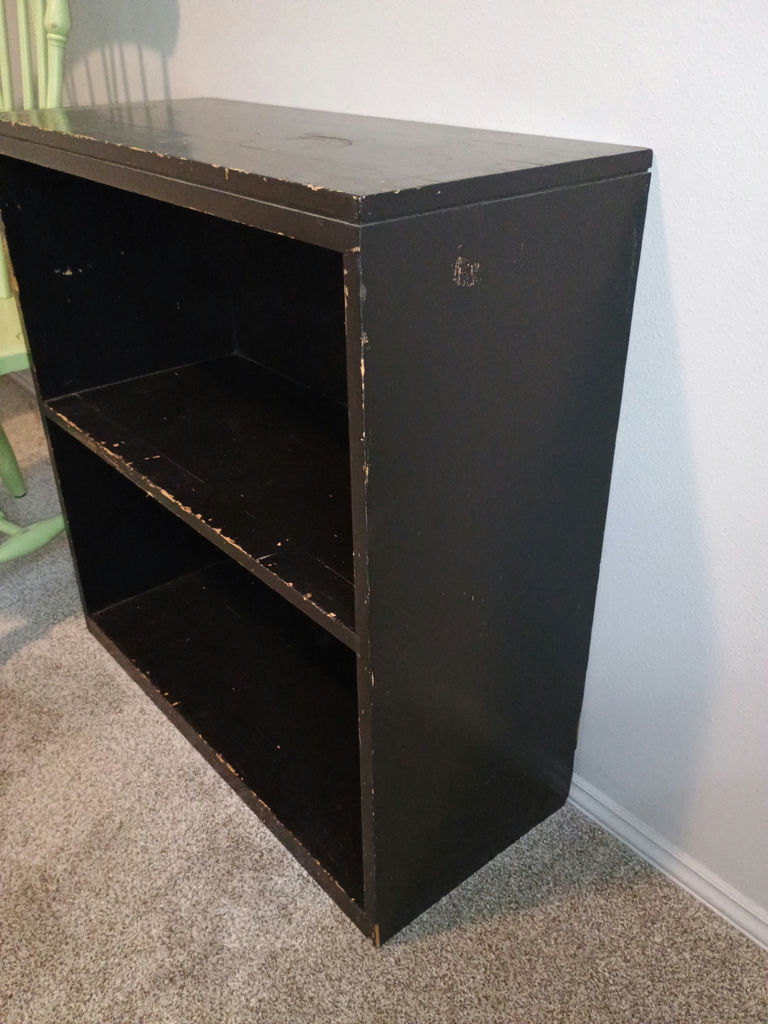 Vintage Distressed wooden shelf and chair - image 3 of 8