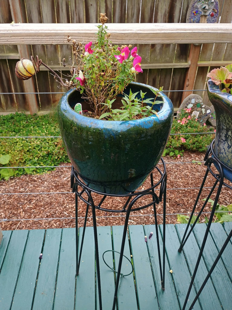 Ceramic planters, stands and art - image 2 of 5