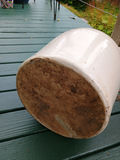 White ceramic jug and blue ceramic crock - thumbnail 4 of 6