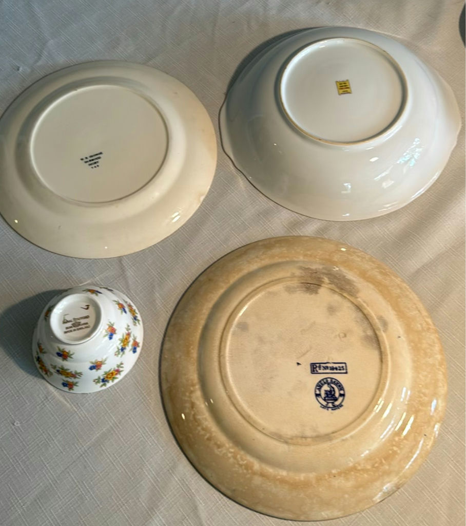 Floral China Tea Set with Cups, Saucers, Bowls, and Plates - image 4 of 4