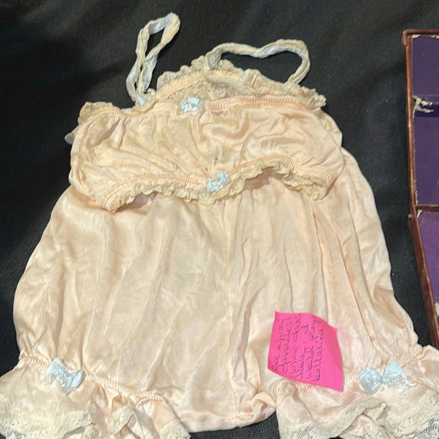 Vintage Baby Clothing, Shoes, and Child Silverware Set - image 4 of 9