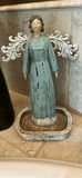 Decorative Angel Figurines, Bird Statues, and Wooden Cross - thumbnail 4 of 5
