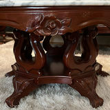 3-pieces total: Victorian Mahogany, 2 side tables and 1 round sofa table  - thumbnail 8 of 11