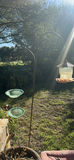 Metal Garden Chairs, Plant Stand, Shepherd Hook, and Bird Feeder - thumbnail 1 of 5