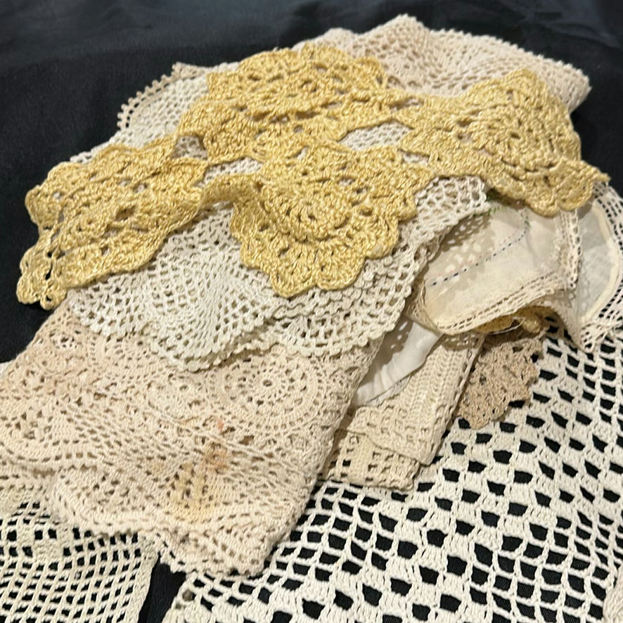 Assorted Crochet and Lace Doilies and Textiles - image 2 of 6