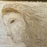 Framed Carol Matthews 2005 Angel Portrait Painting - thumbnail 4 of 5
