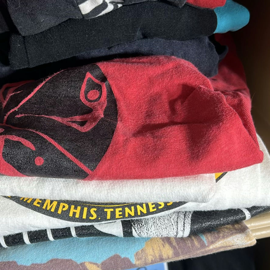 Y2K- Stack of Folded T-Shirts and Workout Wear  - image 4 of 5