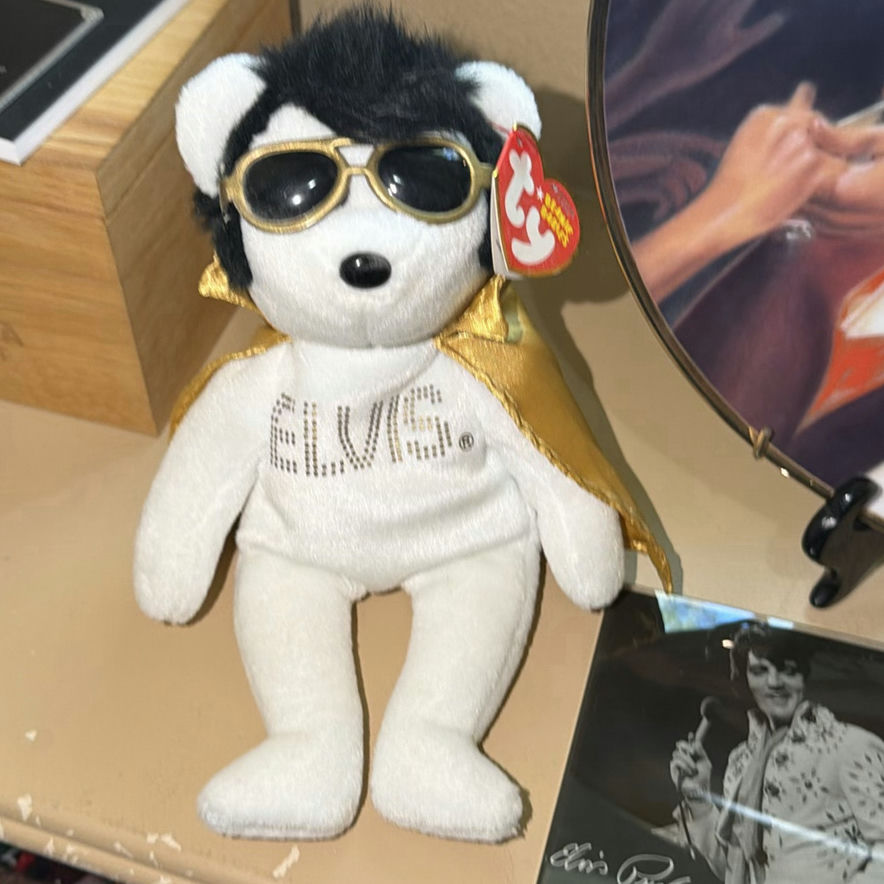 Elvis Presley Collectible Plate, Plush Bear, and Coasters - image 2 of 9