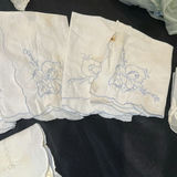 Collection of Vintage Embroidered Linens and Lace Textiles - thumbnail 6 of 22