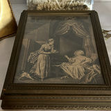 Decorative Music Box, Framed Silhouette Art, and Vintage Style Decor Items - thumbnail 5 of 9