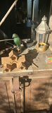 Rustic Wooden Bar Cabinet with Decorative Items - thumbnail 4 of 7