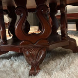 3-pieces total: Victorian Mahogany, 2 side tables and 1 round sofa table  - thumbnail 9 of 11