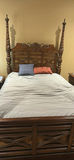 Wood Four-Poster Bed Frame - thumbnail 1 of 8