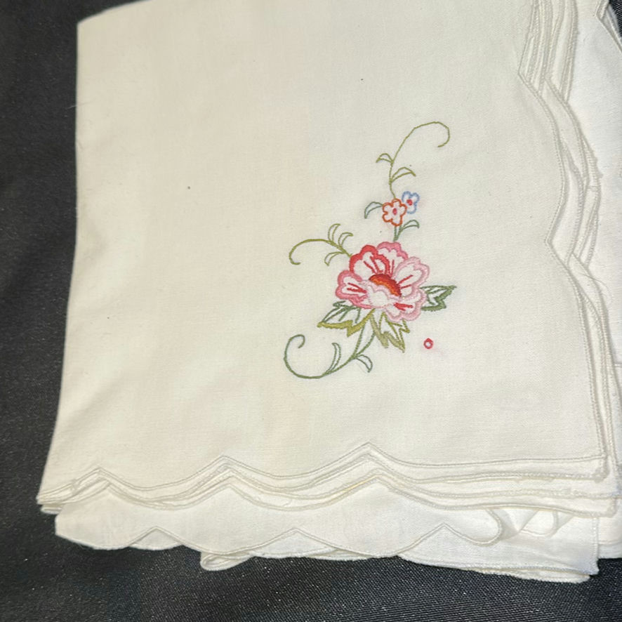 Set of Embroidered Cloth Napkins - image 6 of 9