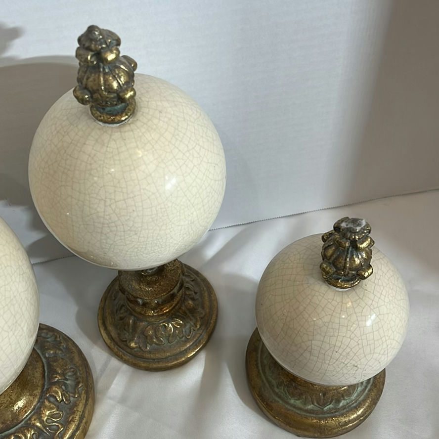 Set of Three Decorative Finials - image 5 of 5