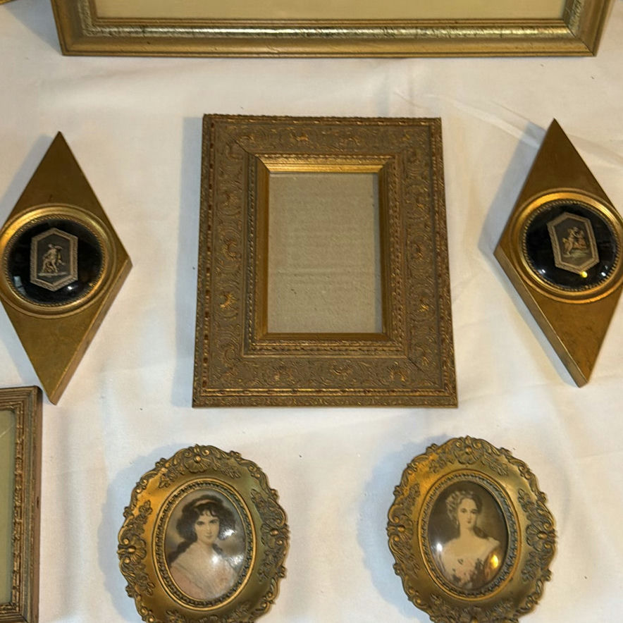 Collection of Framed Artwork and Decorative Gold-Tone Frames - image 4 of 8