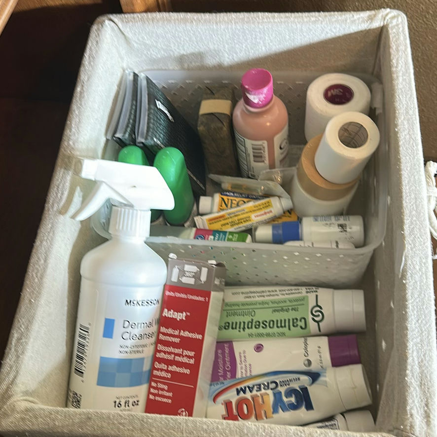 Storage Baskets with Personal Care and Medical Supplies - image 3 of 10