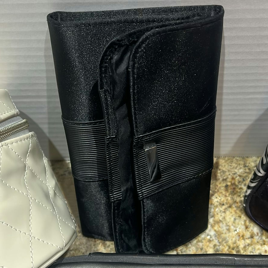 Assorted Cosmetic and Travel Bags with Fragrance Bottle - image 6 of 13