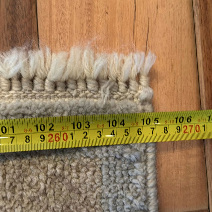 Patterned Area Rug with Fringe - image 5 of 6