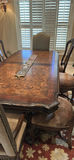 Wood Dining Table and Upholstered Chairs Set - thumbnail 2 of 10