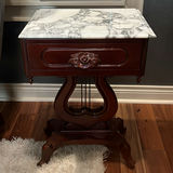 3-pieces total: Victorian Mahogany, 2 side tables and 1 round sofa table - thumbnail 1 of 11