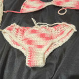 Handmade Crochet Bikini Set and Fringe Top - thumbnail 2 of 5