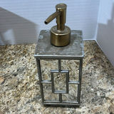 Bathroom Accessory Set with Tissue Box Cover, Soap Dispenser, Soap Dish, Candle, and Soap Bar - thumbnail 6 of 6
