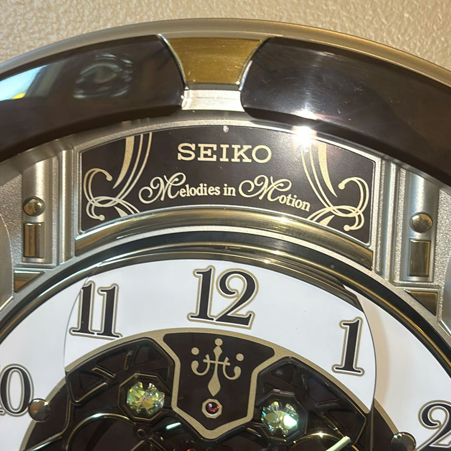 Record Player Stereo System and Seiko Wall Clock - image 6 of 12