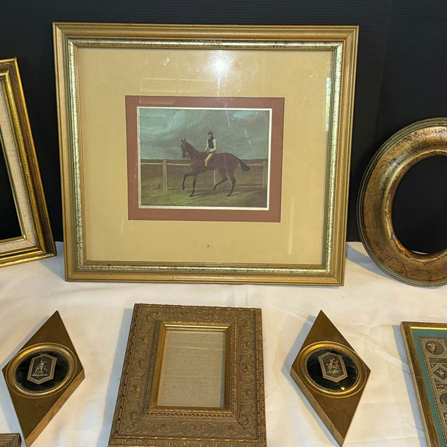 Collection of Framed Artwork and Decorative Gold-Tone Frames - image 2 of 8