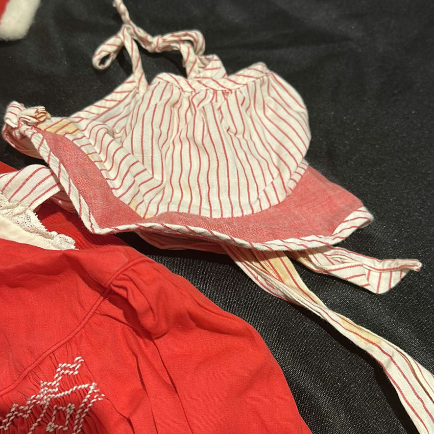 Girls Holiday Clothing Lot with Plaid Dress, Red Coat, and Minnie Mouse Top - image 6 of 7