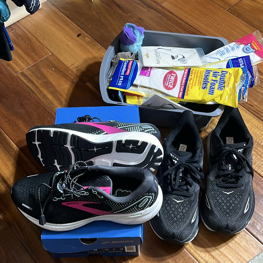 Brooks and HOKA Women's Running Shoes with Shoe Accessories - image 1 of 8