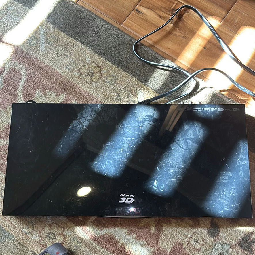 Sony Flat Screen Television with Entertainment Cabinet and Onkyo Receiver - image 6 of 8