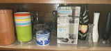 Assorted Vases, Glassware, and Modernhome Wine Accessory Set - thumbnail 1 of 11