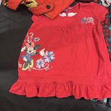 Girls Holiday Clothing Lot with Plaid Dress, Red Coat, and Minnie Mouse Top - thumbnail 4 of 7