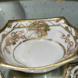 Decorative Porcelain Vanity Set with Mirrored Tray - thumbnail 6 of 8