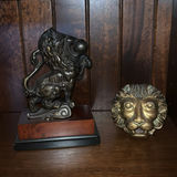 Books, Elephant Figurines, and Speaker on Wooden Bookshelf - thumbnail 12 of 17
