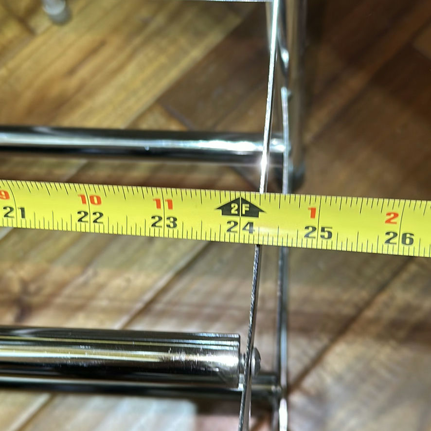 Metal Utility Cart Frame and White Wire Storage Rack - image 5 of 7