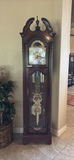 Wooden Grandfather Clock and Potted Artificial Plant - thumbnail 1 of 7