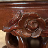 3-pieces total: Victorian Mahogany, 2 side tables and 1 round sofa table  - thumbnail 10 of 11